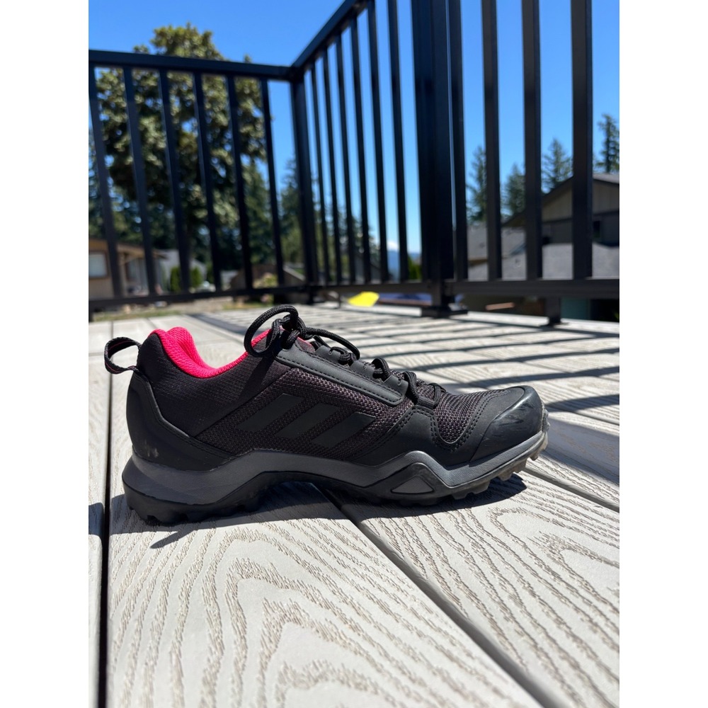 Adidas Terrex AX3 GTX Women's Size 8 Hiking Shoes Sneakers Black Pink Gore-Tex - Picture 2 of 10